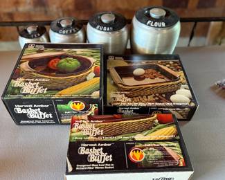 New old stock casserole sets