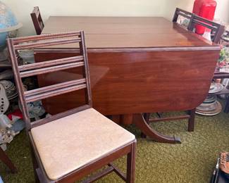 The same table, drop sides, to fit many spaces and expand for entertaining!