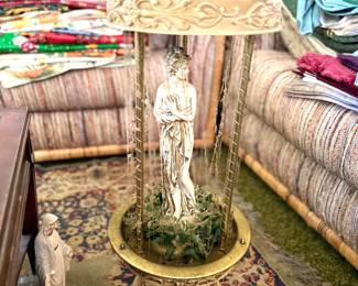  vintage Grecian goddess mineral oil rain lamp