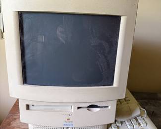 Vintage MAC computer. Set up like it is still working!