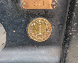 Singer 3-1 early leather sewing machine