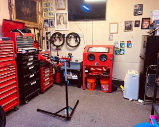 Bike stand and equipment tools 