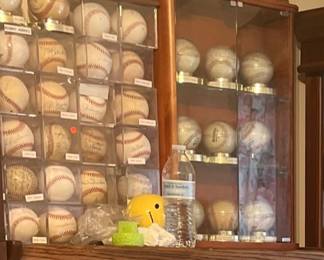 Signed baseballs
