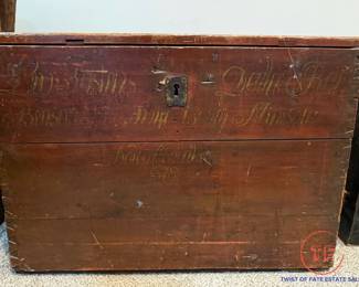 1800's Antique Travel Trunk