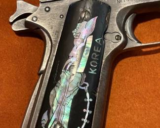 1943 REMINGTON Rand M1911 .45 ACP with Custom Mother of Pearl Grips