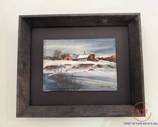 Signed Original Oil on Panel