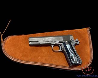 1943 REMINGTON Rand M1911 .45 ACP with Custom Mother of Pearl Grips