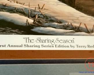 Hand Signed TERRY REDLIN "The Sharing Season"
