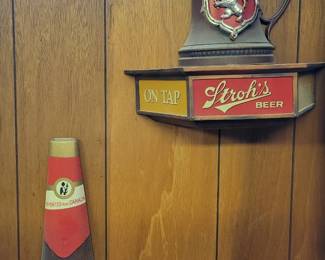 Stroh's and Cinci signs