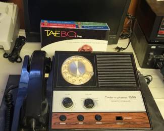 Vintage Code-a-phone 1500 rotary phone and answering machine