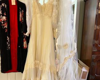 1970's Gunny Sac style wedding dress -