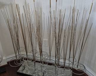 Curtis Jere signed Midcentury Brass Cat Tail scupture