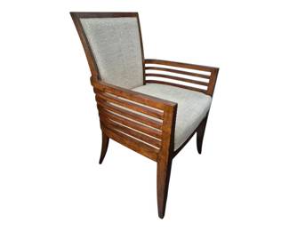 Fabulous chair (one of 6) matching Teak double pedastal table