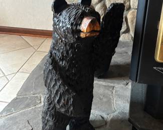 Hand carved bear