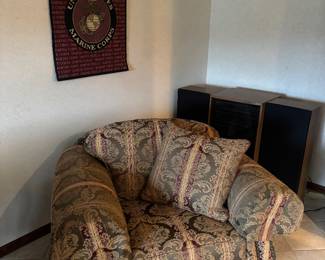 Lovely large chair with pillow