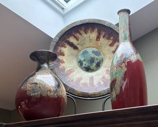 Lovely accent vases and plate