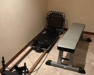 Weight bench, workout machine