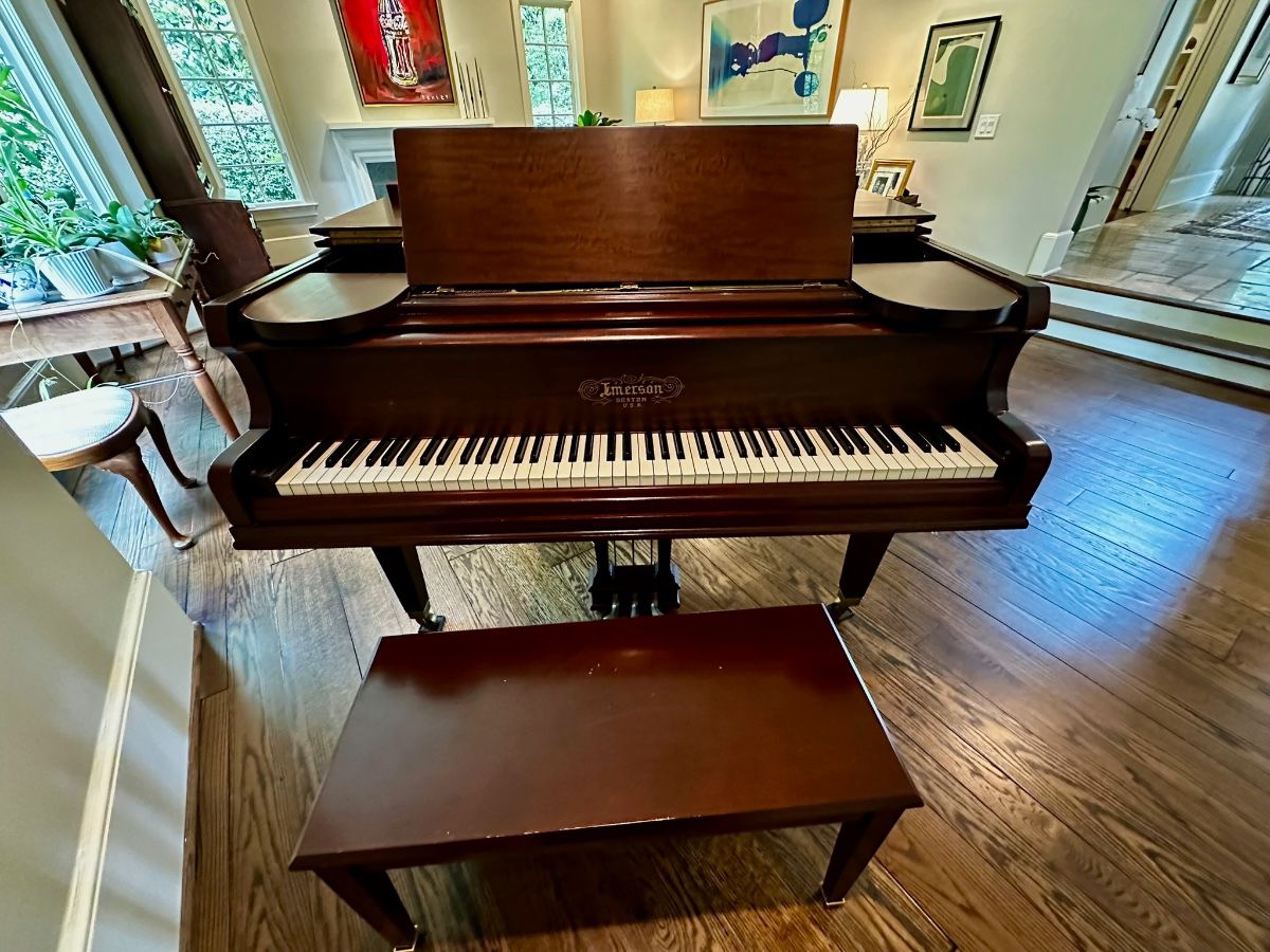 1917 Emerson baby grand piano