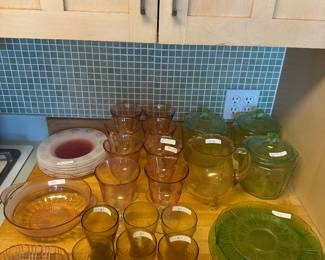 Dishes and Depression Glass