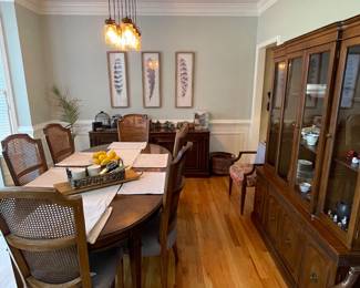 Vintage Cane Back Dining Set