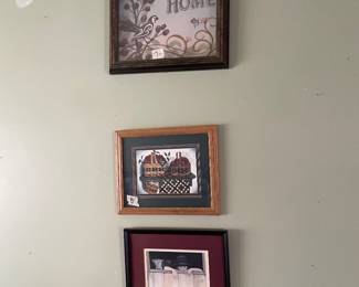 Cross stitch wall art
