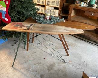 Antique wood ironing boards