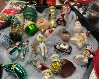 Blown glass ornaments 