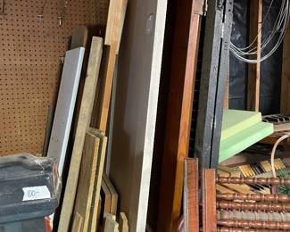 Scrap wood and vintage doors and shutters for wood working