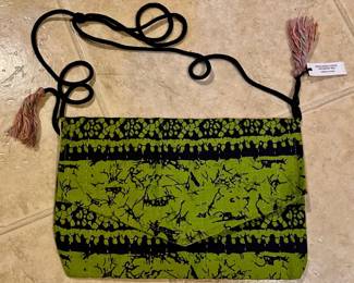 NWT Naviya Batik Cotton Crossbody Bag Crafted in India