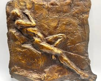 Nude in Relief, Bronze, Unsigned
