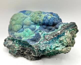 Botryoidal Malachite & Azurite Natural Mineral Specimen