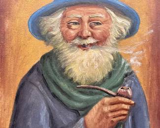 Signed Oil Painting on Canvas — B. Pericherrers, Ecuador