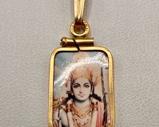 1/20 12K & 14K Gold Jewelry & Bale — Picture Frame Pendant — Shree Ram Chandra