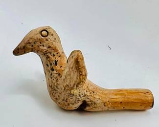 Primitive Handmade South American Ceramic Bird Whistle