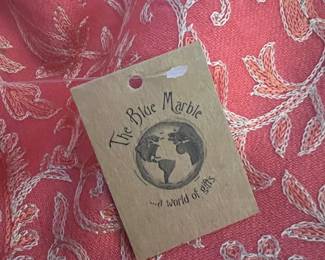 Sévya Handmade “Pink Opal” Paisley Embroidered Pashmina Shawl