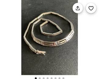 Sterling Necklace and bracelet 