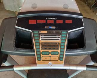 The Epic treadmill's control panel