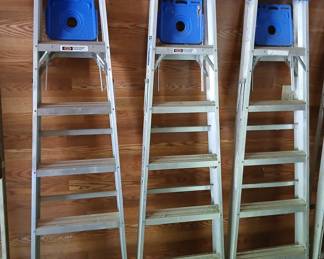 Three of the step ladders are by Werner