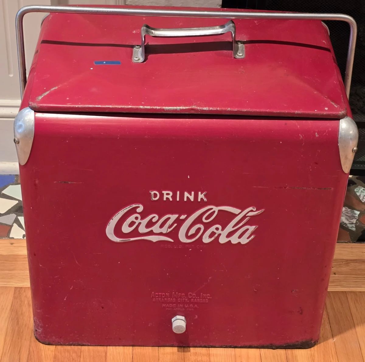 VINTAGE COCA-COLA METAL COOLER