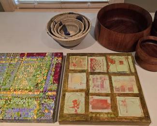 ORIGINAL JACQUELINE KLUVER ELEMENT 10 & ELEMENT 13 PAINTNGS
