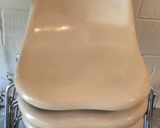 MCM CHROMECRAFT FIBERGLASS CHAIRS