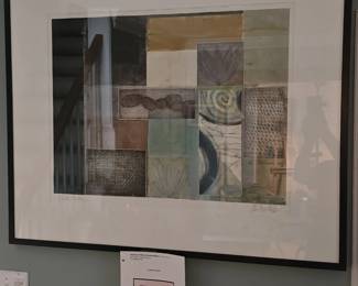 GRETCHEN WACHS "RIVER ROCKS" ORIGINAL PRINT