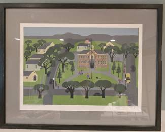 ORIGINAL JUDITH WELK "DUNDEE SCHOOL" PRINT 1984