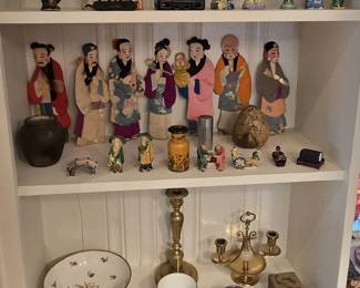 1920's - 40's CHINESE MUDMEN, CHINESE PAPER DOLLS, STUDIO ART POTTERY