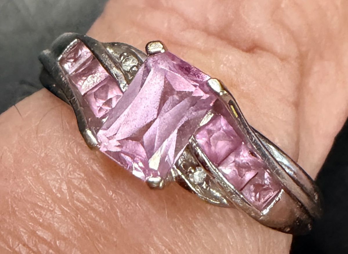 Pink  Sapphire Gold ring