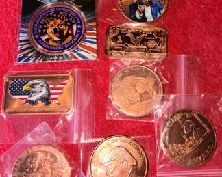 Collection of Donald Trump Trump copper rounds