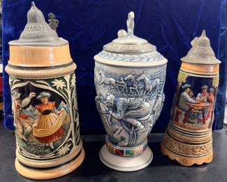 Collection of steins