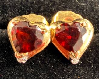 14 kt and garnets