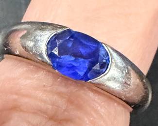 Tanzanite  gold ring
