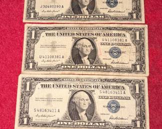 Silver certificates from the 50s